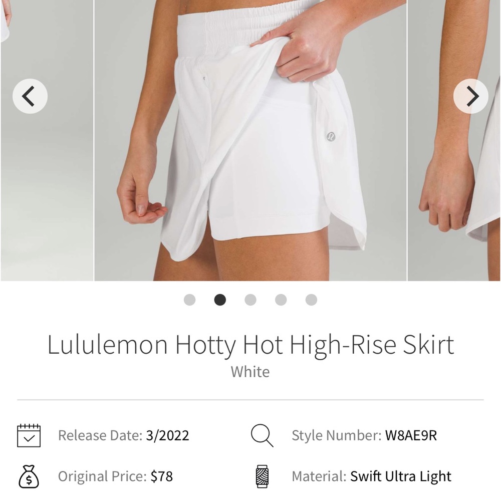 Lululemon Hotty hot HR skirt